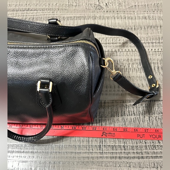 Michael Kors XS Travel Duffel Bag w Black Pebbled Leather (Accent Piece Broke) - Picture 6 of 15